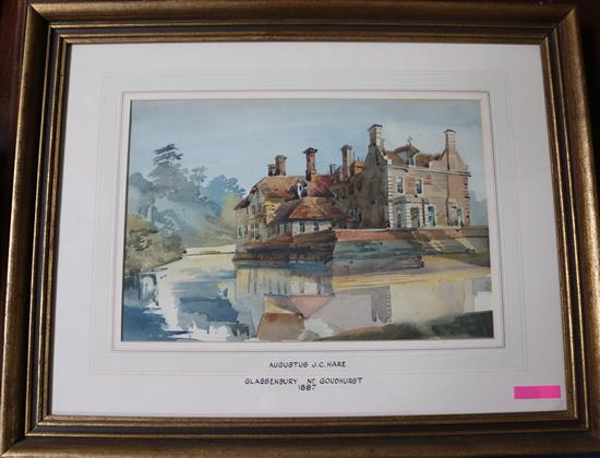 Augustus John Cuthbert Hare (1834-1903) Views of Glassenbury near Goudhurst; St John Soanes Grammar School; Ford Castle, Northumberland